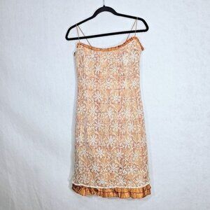 ANU NAGAPPA & SUSAN FERNANDES Vintage Anthropologie Mini Lace Slip Dress XS